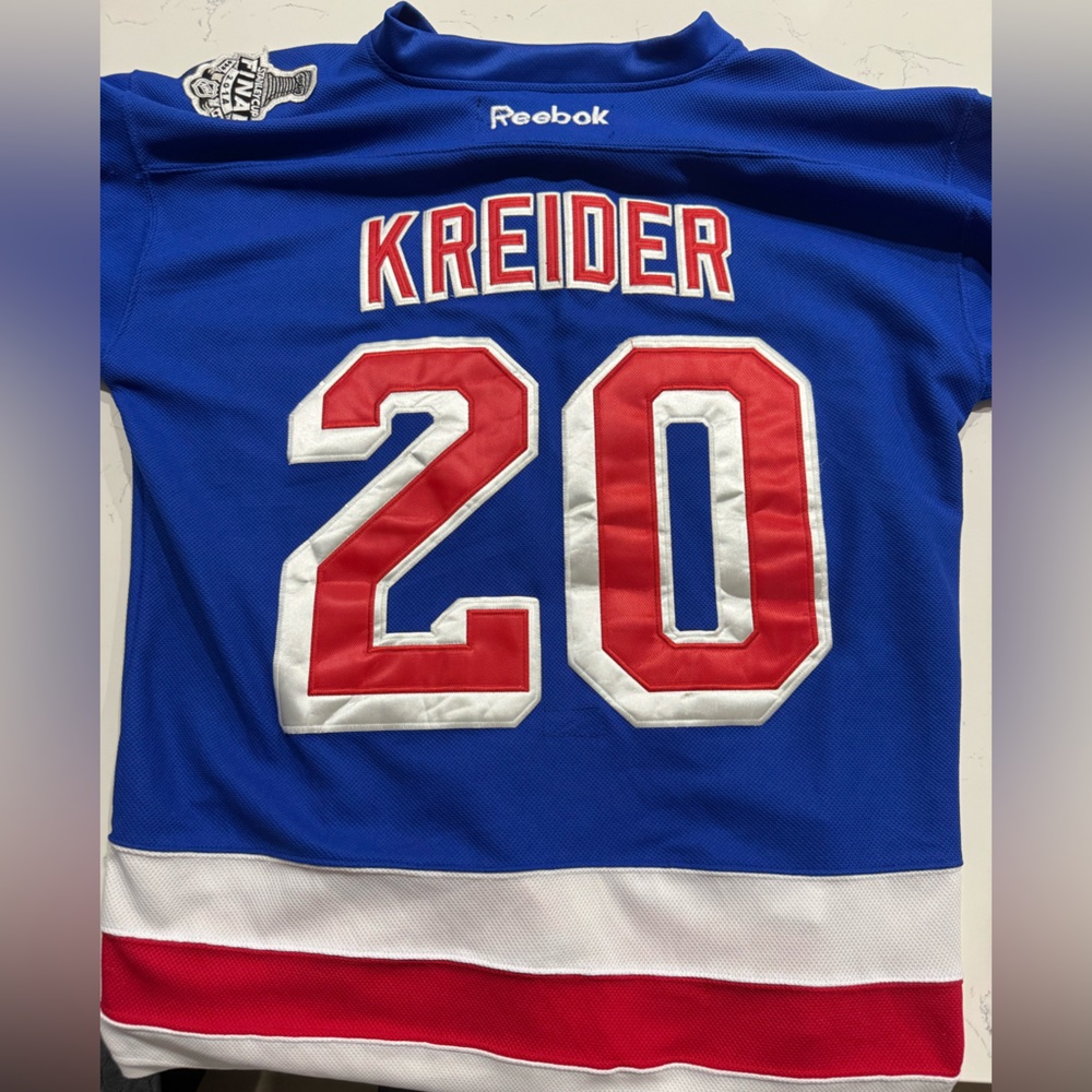 Chris Kreider New York Rangers 2014 Stanley Cup Jersey